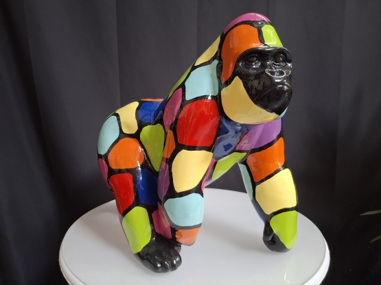 STATUE GORILLE EN RESINE ACTION SMARTIES