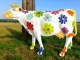 VACHE A FLEURS EN RESINE L 225CM - PAQUERETTES