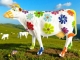 VACHE A FLEURS EN RESINE L 225CM - PAQUERETTES