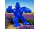 STATUE GORILLE EN RESINE XXL BLEU L 210 CM HT 180 CM