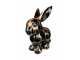 STATUE LAPIN EN RESINE HT 60 CM - TRASH NOIR