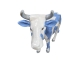 VACHE EN RESINE BLEU CERULEAN 140 CM