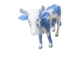 VACHE EN RESINE BLEU CERULEAN 140 CM