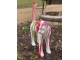 STATUE CHAT EN RESINE HT 105 CM BLANC MULTICOLORE