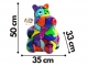 STATUE HIPPOPOTAME EN RESINE HT 50 CM MOSAIQUE