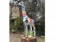 GIRAFE EN RESINE 210 CM ZEBRE MULTICOLORE