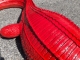 STATUE CROCODILE EN RESINE 150 CM TOUGE