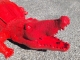 STATUE CROCODILE EN RESINE 150 CM TOUGE