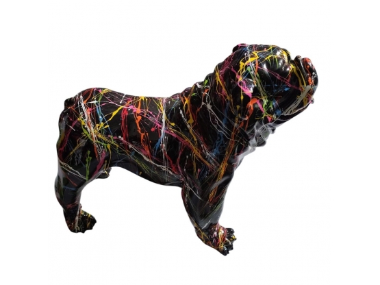 BOULEDOGUE USA EN RESINE SPLASH NOIR 90 CM BOULEDOGUE USA EN RESINE SPLASH NOIR 90 CM