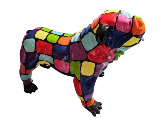 BOULEDOGUE USA EN RESINE SMARTIES NOIR 90 CM BOULEDOGUE USA EN RESINE SMARTIES NOIR 90 CM