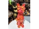 CHAT EN RESINE LUNETTES ET CRAVATE 29 CM