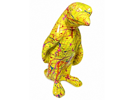 STATUE PINGOUIN EN RESINE 29 CM