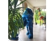 STATUE GORILLE ORIGAMI EN RESINE BLEU PATINÉ 135 CM