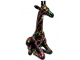 GIRAFE ASSISE EN RESINE 65 CM TRASH