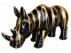 RHINOCEROS EN RESINE LONGUEUR 140 CM