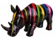 RHINOCEROS EN RESINE LONGUEUR 140 CM