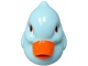 STATUE CANARD EN RESINE HT 60 CM - ROUGE