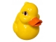 STATUE CANARD EN RESINE HT 60 CM - ROUGE