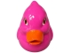 STATUE CANARD EN RESINE HT 60 CM - ROUGE