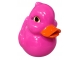 STATUE CANARD EN RESINE HT 60 CM - ROUGE