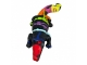 STATUE CROCODILE EN RESINE 50 CM NOIR MULTICOULEURS