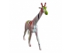 STATUE GIRAFE EN RESINE 100 CM BLANC TRASH